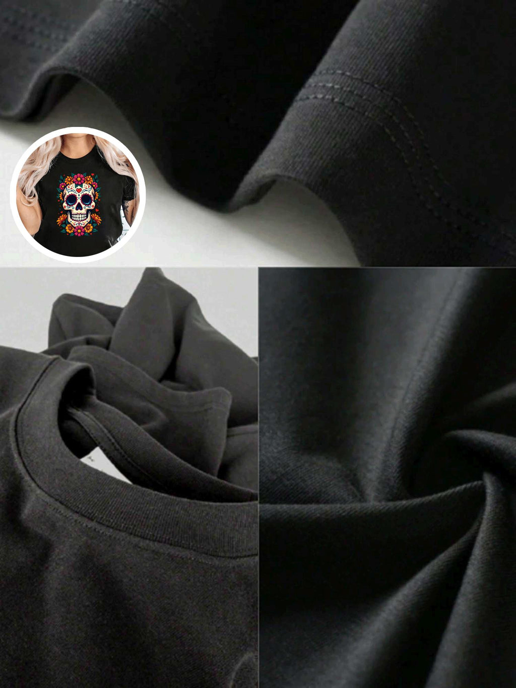 Blusa de Mujer con Estampado una Catrina