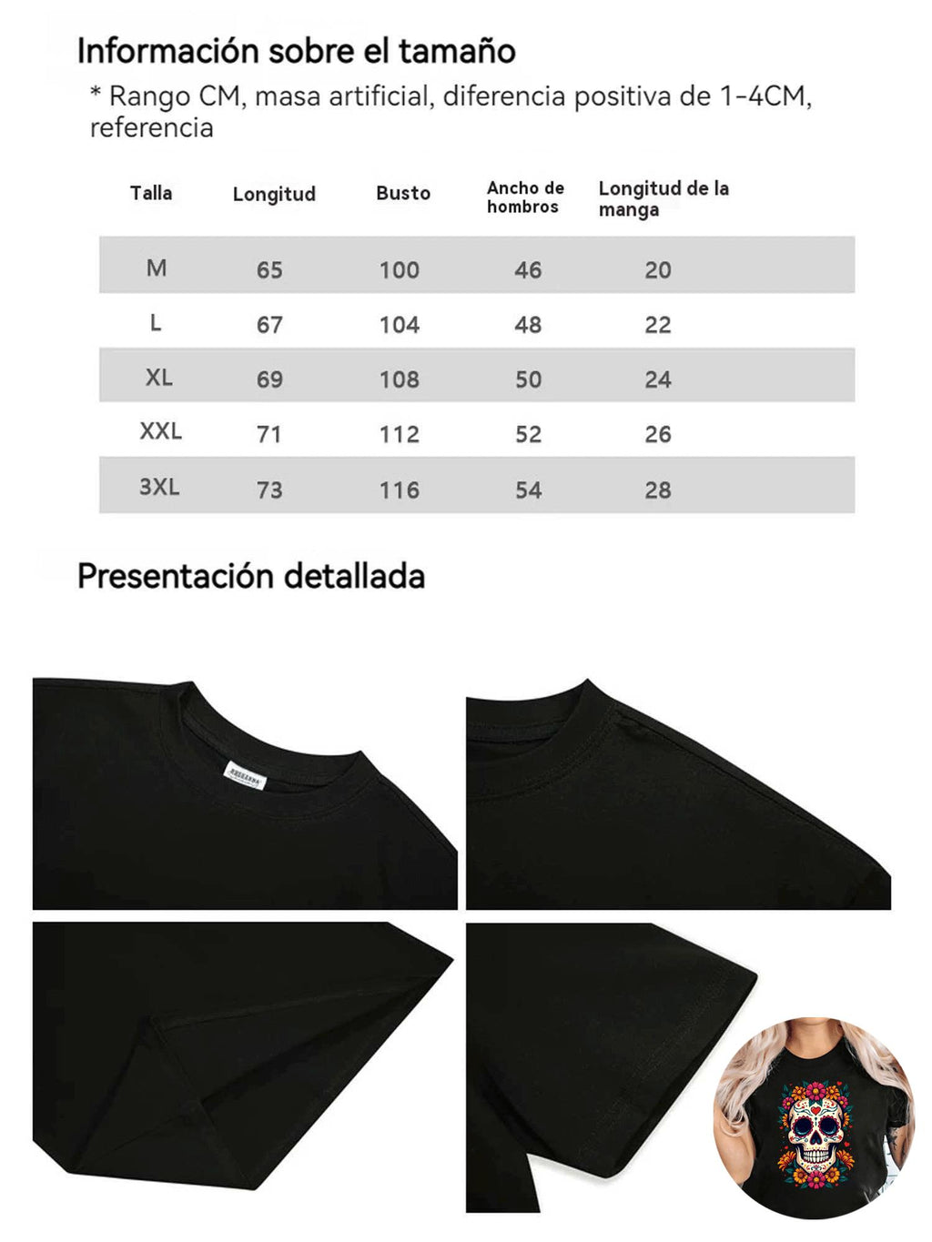 Blusa de Mujer con Estampado una Catrina