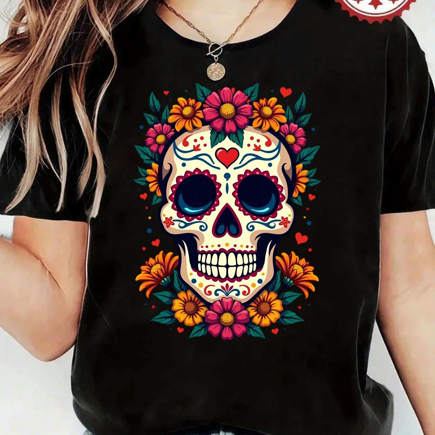 Blusa de Mujer con Estampado una Catrina