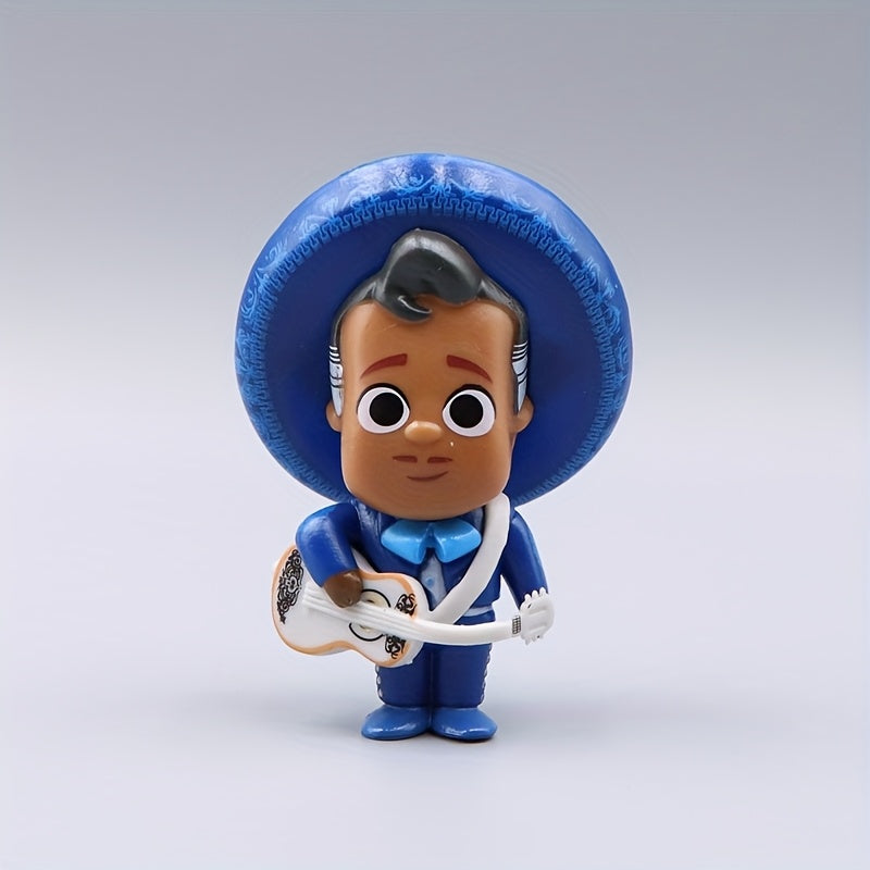 Set de 8 Figuras de Peluche Miguel Coco - Héctor y Dante - Regalo Perfecto para Fiestas de Cumpleaños, Navidad y Halloween