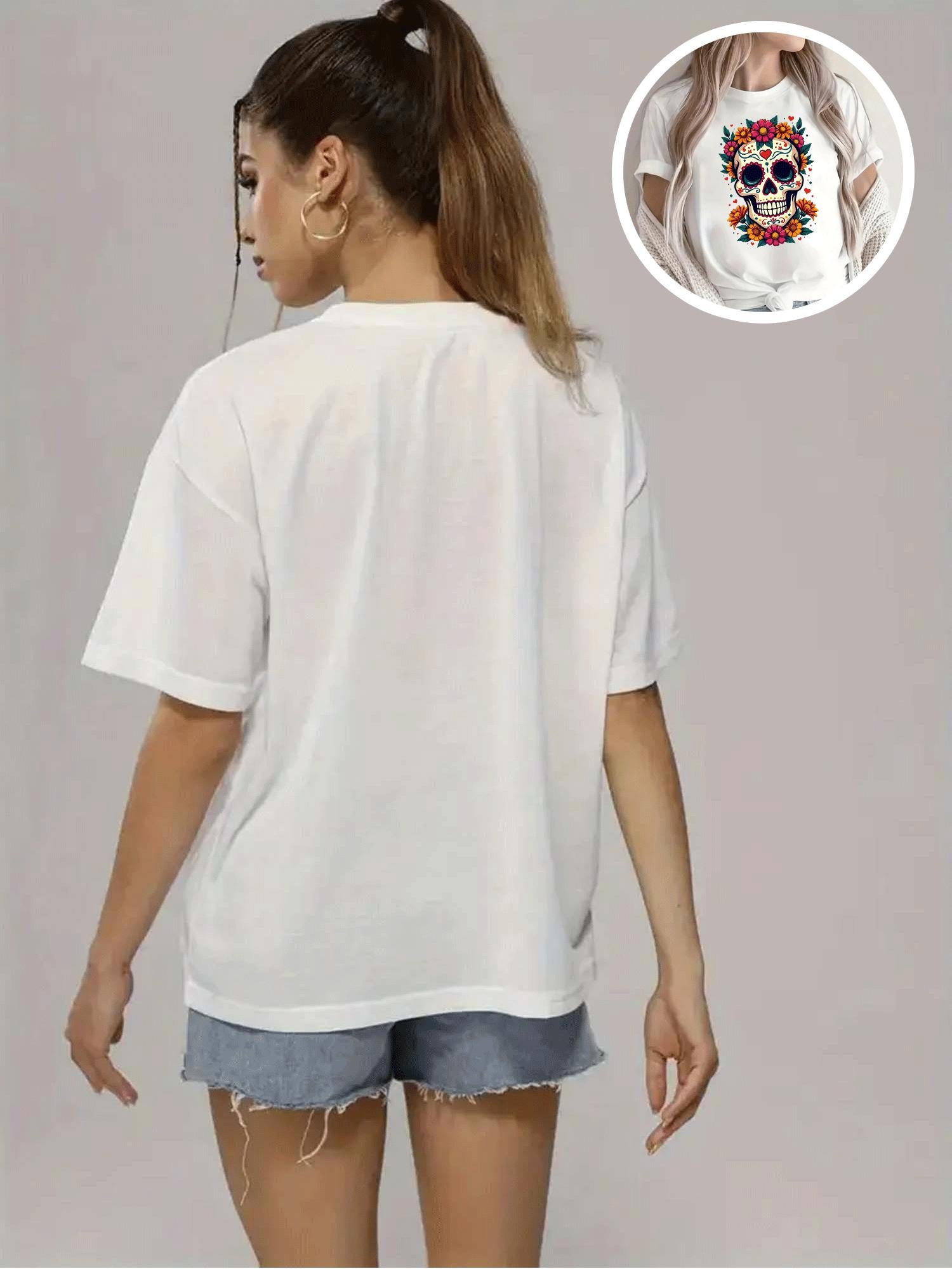 Blusa de Mujer con Estampado una Catrina