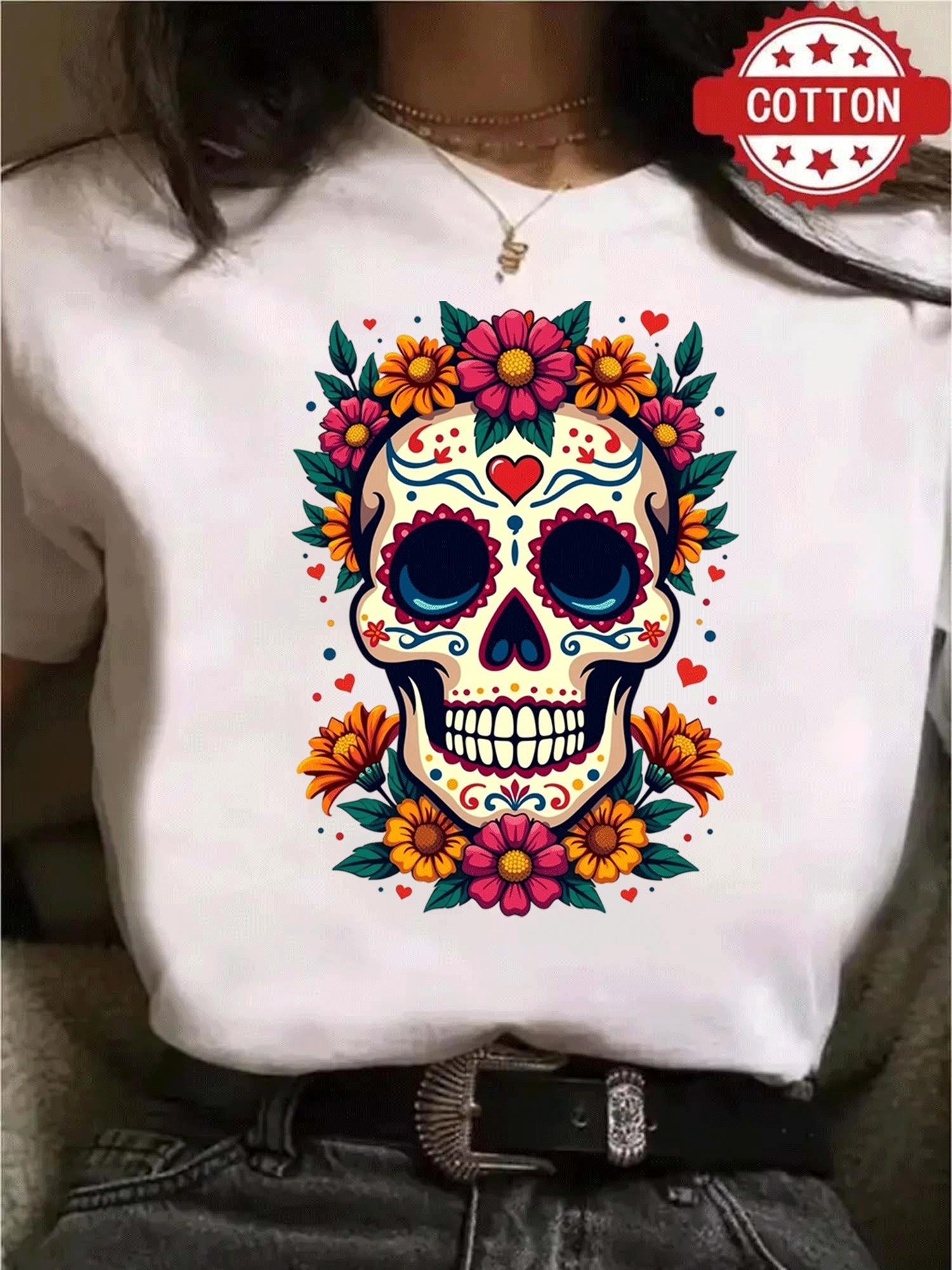 Blusa de Mujer con Estampado una Catrina