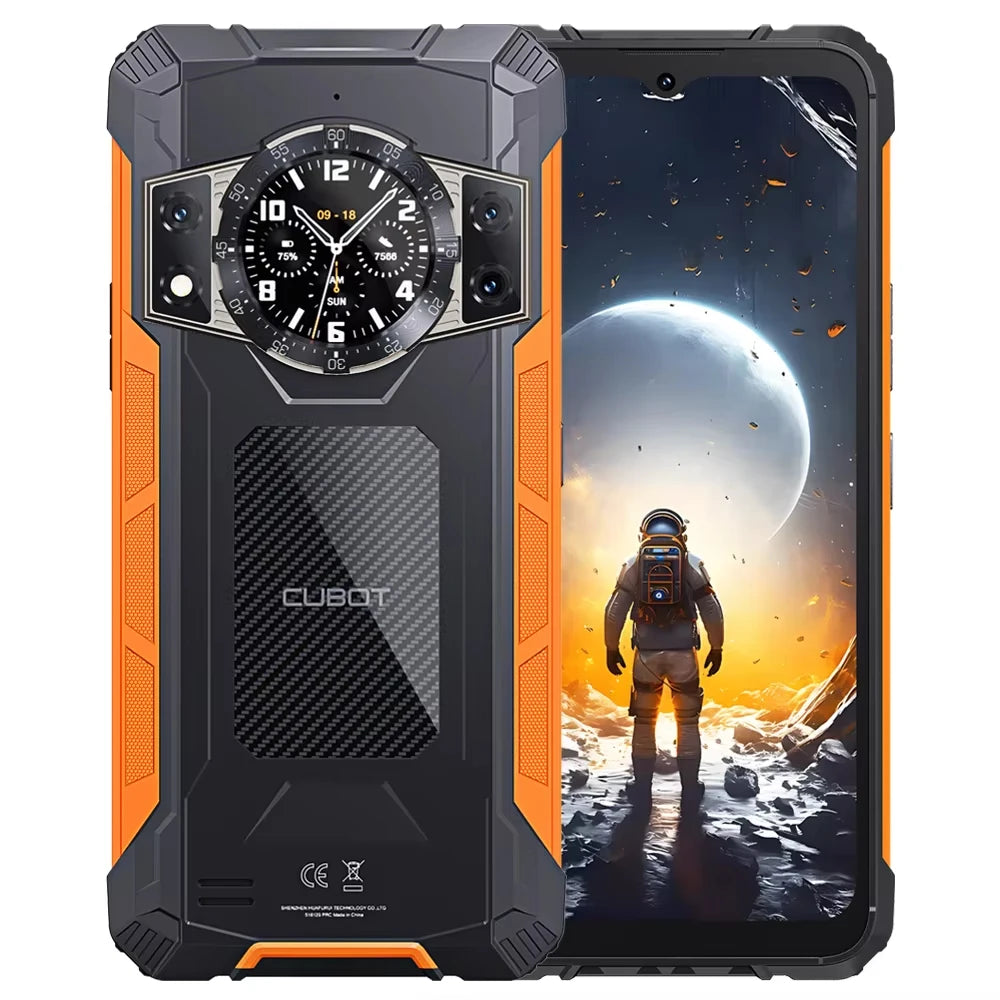 Cubot KingKong ACE 2 Smartphone Resistente Ultra Delgado Android 14 16GB RAM (6GB+10GB) + 128GB ROM Pantalla 6.56" 90Hz NFC