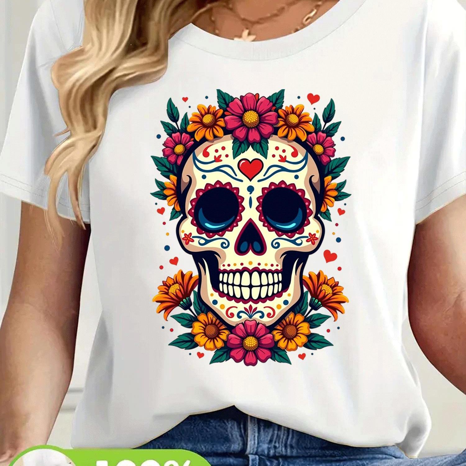 Blusa de Mujer con Estampado una Catrina
