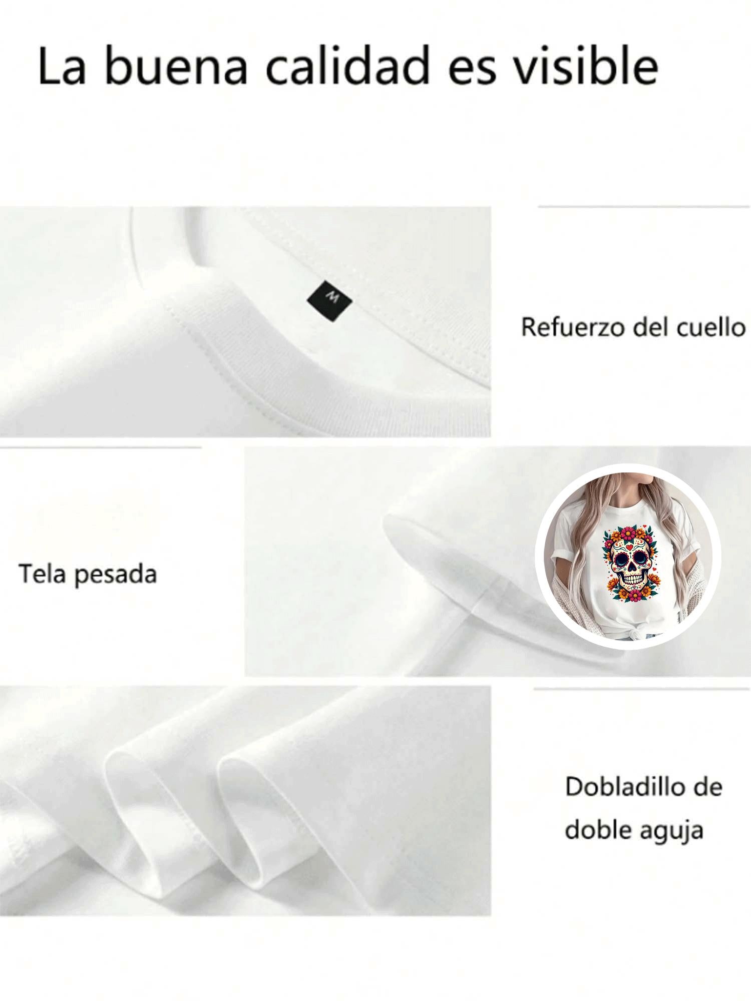 Blusa de Mujer con Estampado una Catrina