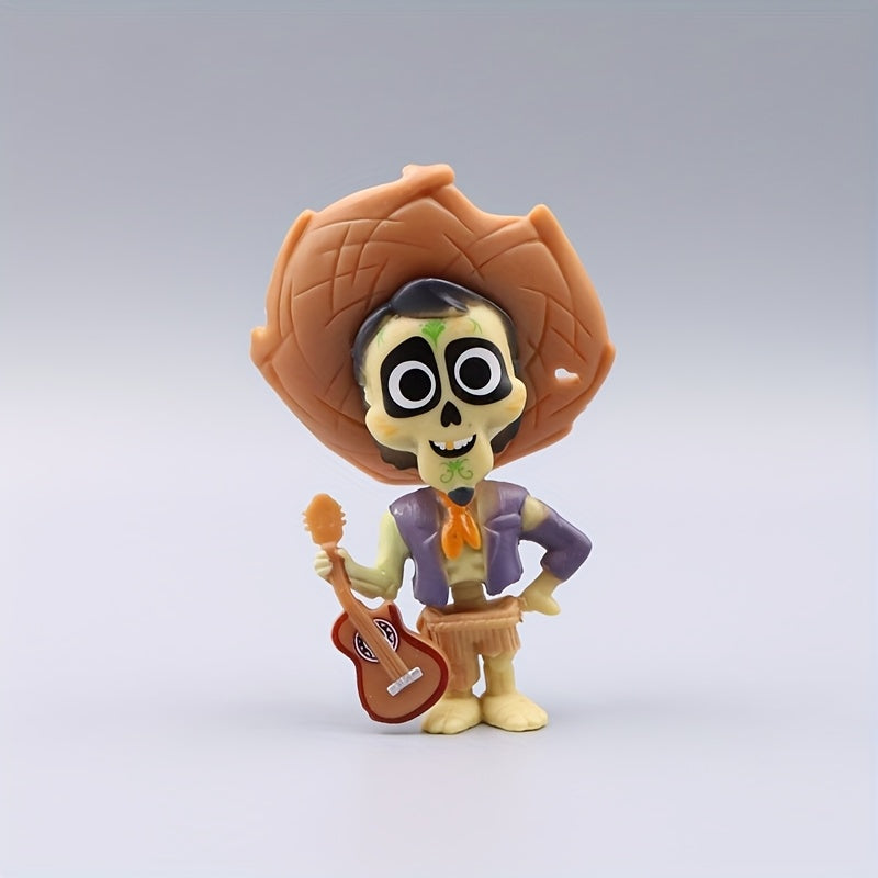 Set de 8 Figuras de Peluche Miguel Coco - Héctor y Dante - Regalo Perfecto para Fiestas de Cumpleaños, Navidad y Halloween