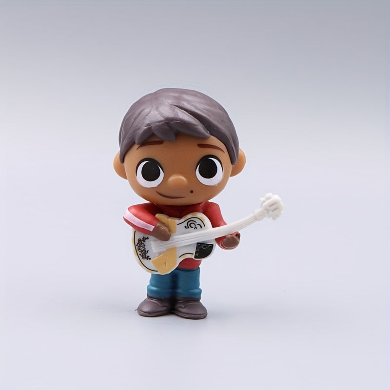 Set de 8 Figuras de Peluche Miguel Coco - Héctor y Dante - Regalo Perfecto para Fiestas de Cumpleaños, Navidad y Halloween