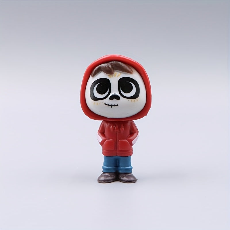 Set de 8 Figuras de Peluche Miguel Coco - Héctor y Dante - Regalo Perfecto para Fiestas de Cumpleaños, Navidad y Halloween